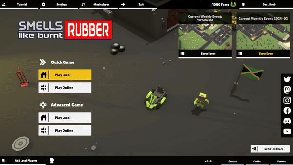 GIF showing the Leaderboards from the game