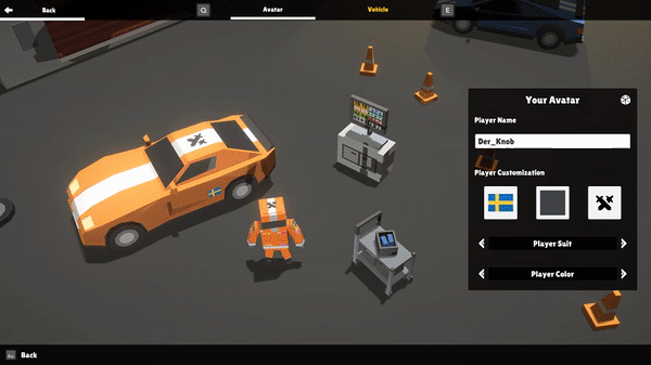 GIF showing the avatar customization possibilities